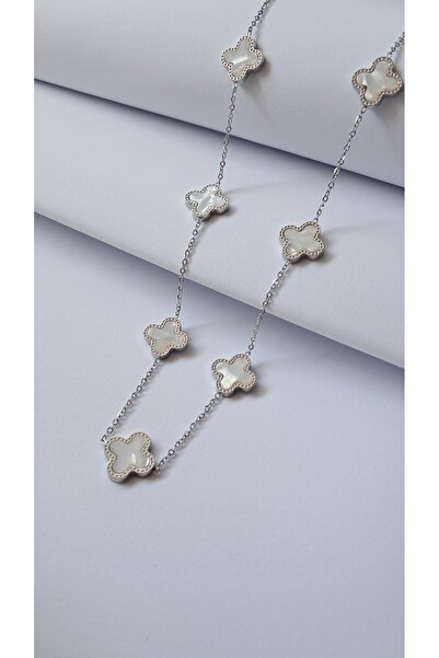 Zarafet Takı قلادة من الفولاذ الأبيض