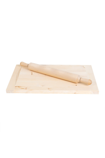 Tessari Wooden board for modeling dough, 30x41cm + rolling pin 45cm
