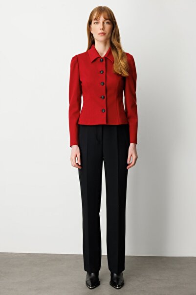 Ekol Polo Neck Buttoned Jacket