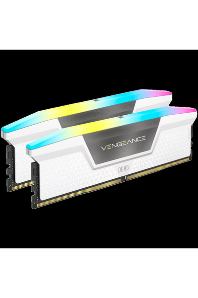 Corsair Memorie RAM, Corsair, DDR5, 6000MT/s 32GB 2x16GB, Alb, RGB