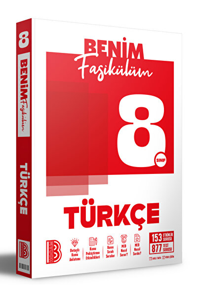 Benim Hocam Yayınları 8. Sınıf Türkçe Benim Fasikülüm Benim Hocam Yayınları