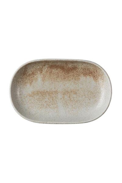 İD FİNE طبق قارب بيضاوي الشكل من ID Fine Mellow مقاس 33 سم، مجموعة من 6 قطع