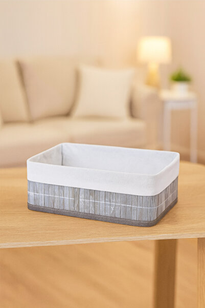 Çavdar Group Küçük Boy Bambu Katlanır Sepet Düzenleyici Organizer Sepet