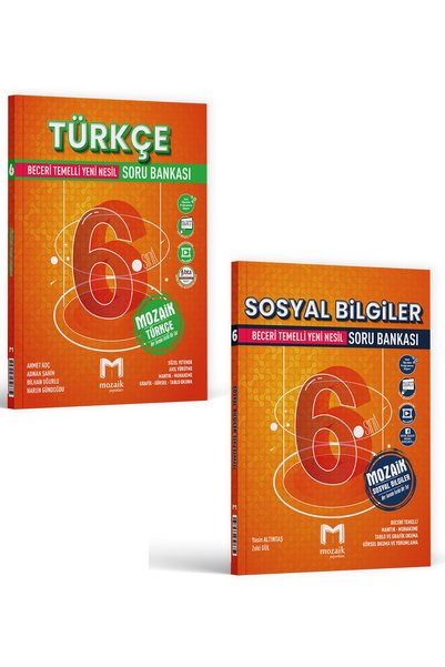 Mozaik Yayınları Mozaik Yayınları 6. Sınıf Fen Bilimleri ve Sosyal Bilgiler S...