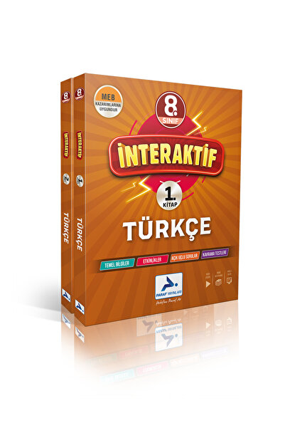 paraf yayınları 2025-2026 8. Sınıf Türkçe İnteraktif Konu Anlatımlı Açık Uçlu...