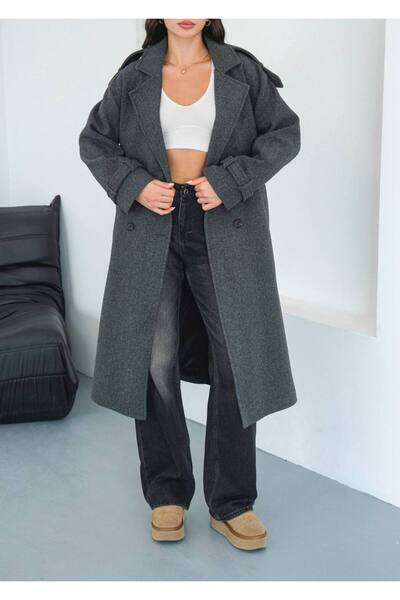 Zeynep Öykü Style Premium Women's Stamp Coat