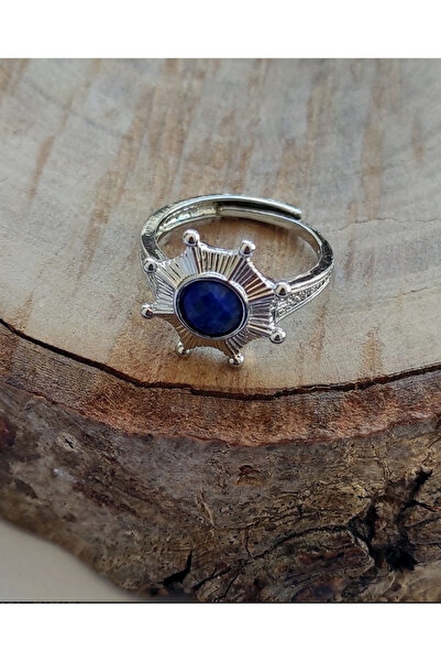 Taş-Mir خاتم من حجر اللازورد الطبيعي قابل للتعديل