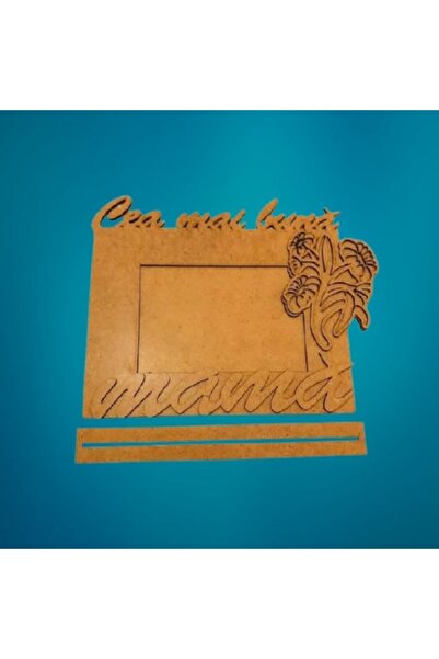 OEM Ramă foto MDF, mesaj „Cea mai bună mamă”, 27,2cm x 20,9cm