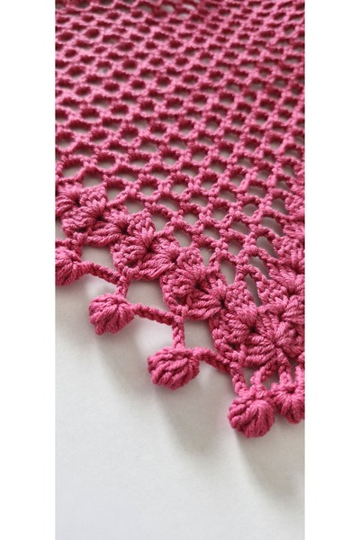 Merveyyyra Mesh Model Pink Bandana