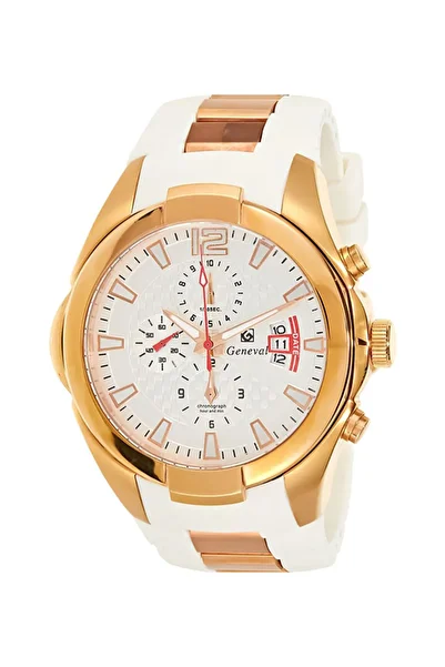 GENEVAL Men's Rubber Chronograph Watch GRC141RWW