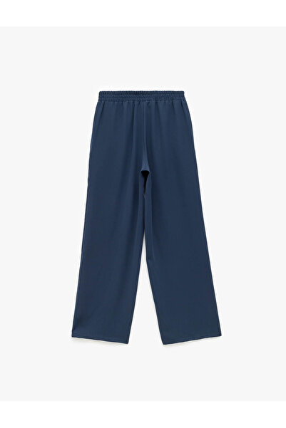 Koton Navy Blue Women's Trousers 6Wak40003Ew