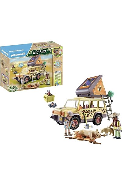 OyuncaklarÜlkesi Playmobil Wiltopia Lions and Land Safari Vehicle Toys Playset 71293 (98 Pieces)