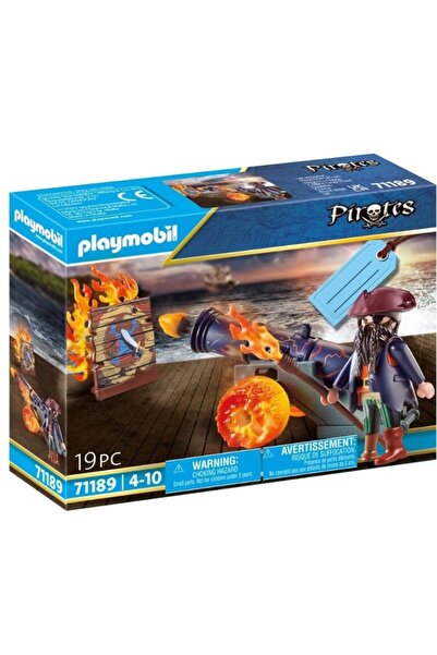 OyuncaklarÜlkesi Playmobil of the Carribean Pirate and Fireball Toys Playset 71189 (19 Pcs)