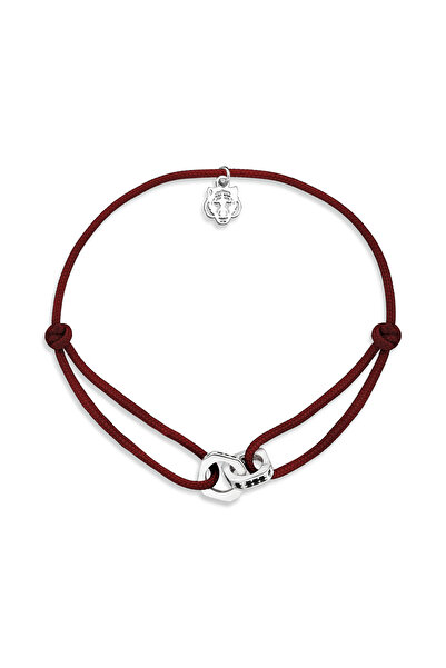 Les Tigres Corner Bordo İp Bileklik