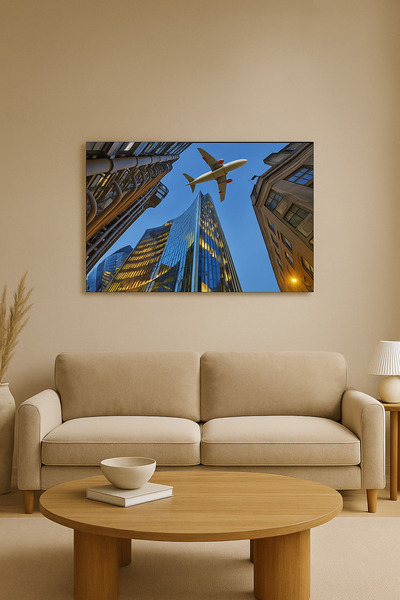 KanvasSepeti Bohemian Landscape Printed Large Size Oil Painting Textured High...