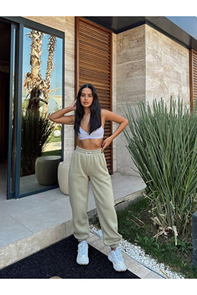 Ferte KADIN PAÇASI LASTİKLİ OVERSİZE EŞOFMAN ALTI GÜNLÜK EŞOFMAN ALTI