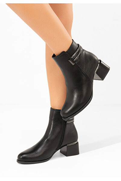 B T Shoes Γυναικεία Μποτίνια Amanda V2 Μαύρα