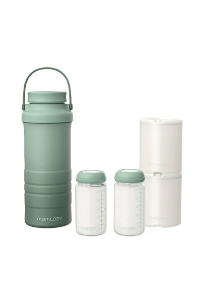 Momcozy - مبرد حليب الثدي المحمول - أخضر - 650 مل