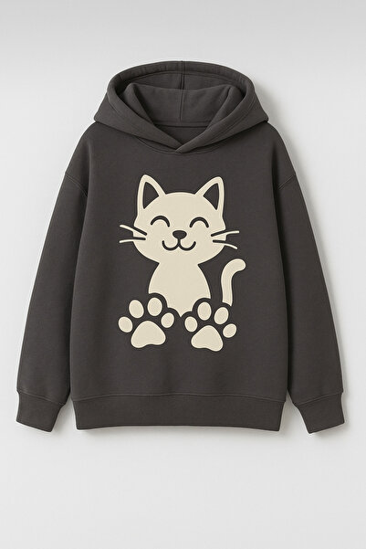 VESTIR BIEN Rochie pentru copii cu imprimeu Smoked Cat