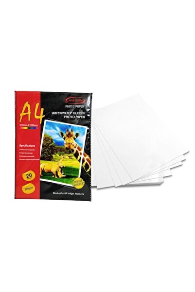 OEM Glossy Photo Paper A4, 200g/m², Set of 20 Sheets