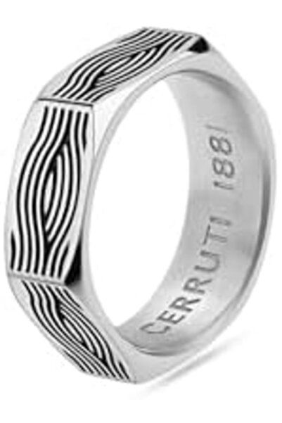 Cerruti 1881 Comb Silver Finger Ring For Men 64