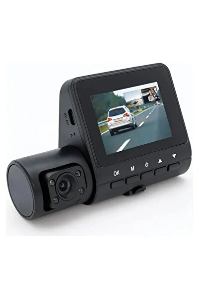 pukotech C50 1080P 3 Kameralı Araç Kamerası Gece Görüş G-Sensör Geri Görüş Kameralı 170° Açı Döngüsel Kayıt