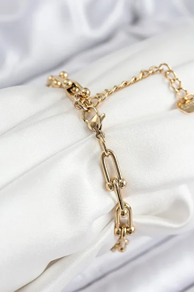 SeyCey.co 316L Steel Tiffany Chain Model Gold Color Women's Bracelet