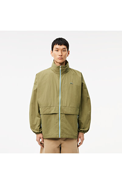 Lacoste سترة واقية من الرياح بغطاء رأس قابل للإزالة ومقاوم للماء - BH2896-00-BMY