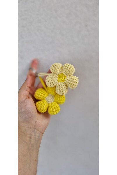 Merveyyyra سلسلة مفاتيح ديولجييا مبطنة بألوان صفراء، مجموعة من قطعتين