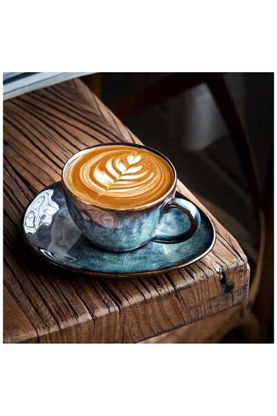 VALUE Elegant Coffee Cup with Saucer Made of Ceramic