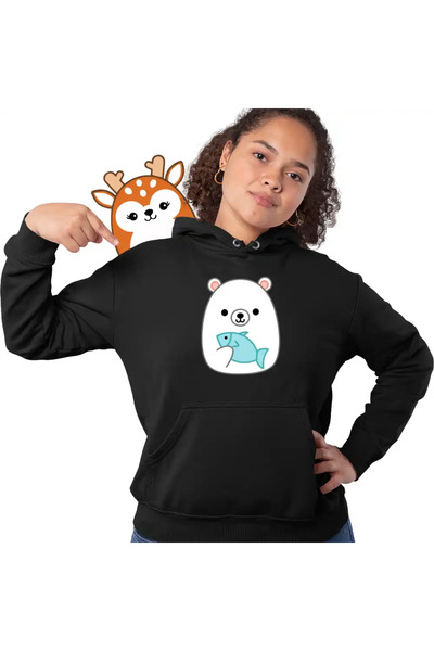 OEM Women's Hoodie Squishmallows Polar Bear Fram