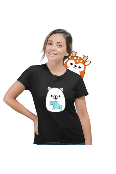 OEM Women's T-Shirt Squishmallows Polar Bear Fram