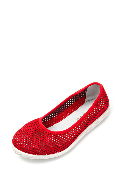 Tellus Women's mesh ballet flats 72-22, Red