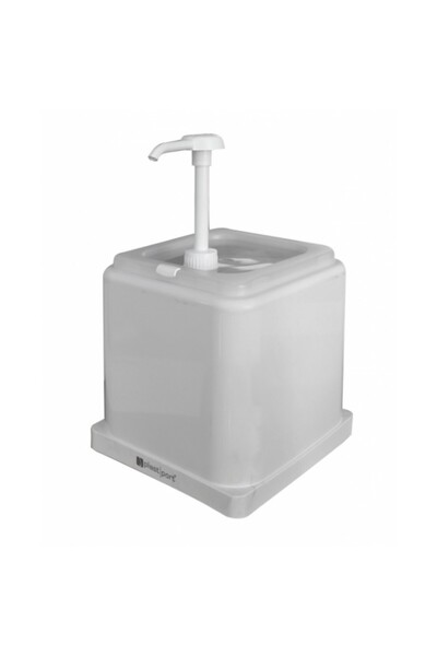 Raki Dispenser din polipropilenă cu capac și pompă pentru maioneza 2lt