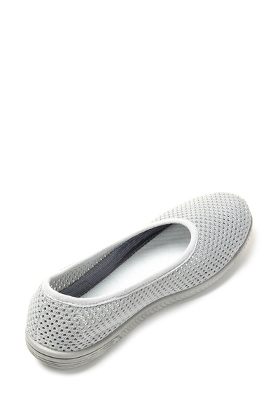 Tellus Women's mesh ballet flats 72-22, Light gray