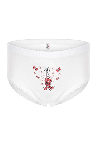 Erdem White Ribana 3 Pieces Printed Girls' Panties