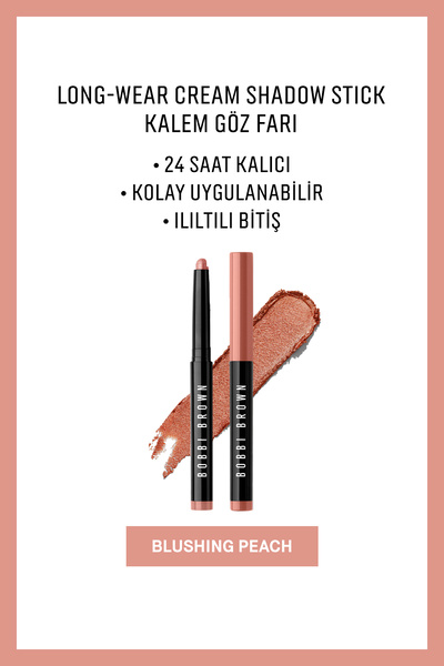 BOBBI BROWN Long-wear Cream Shadow Stick Kalem Göz Farı - Blushing Peach