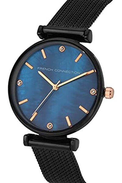 French Connection Analog Dial Women's Watch, BLUE MOP, strap