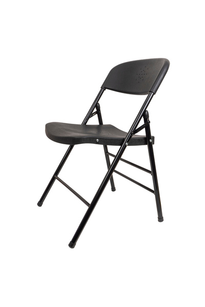 Z-Tools Scaun pliabil din plastic pentru terasă, negru ZTS9165