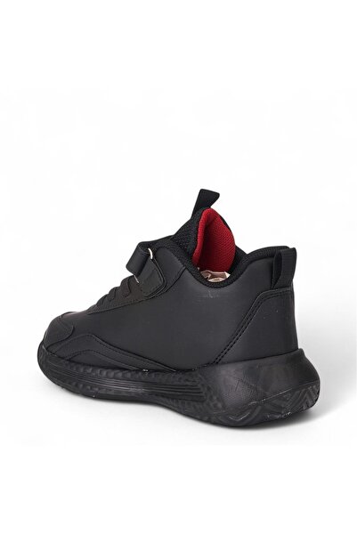 Tuğba Ortopedi 004 Orthopedic Boy's Black/Red Comfortable Sneaker