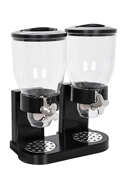 Alberto Double Cereal Dispenser Black/Clear 3500ml