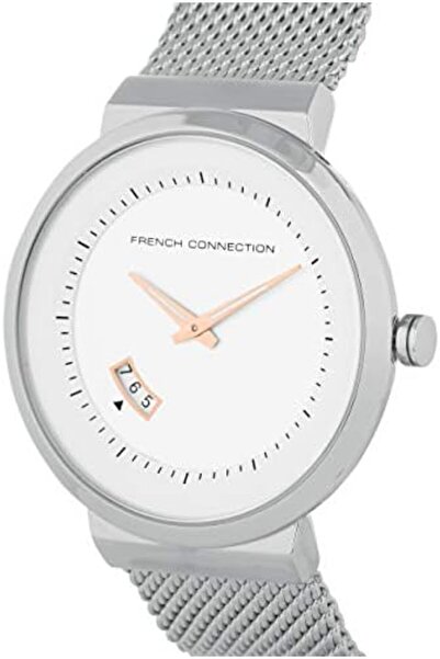 French Connection Analog Dial Men's Watch, Silver, Bracelet