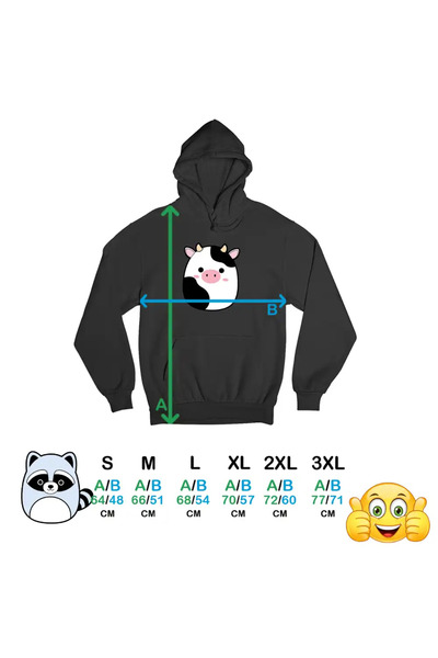 OEM Women's Hoodie Squishmallows Cow Connor