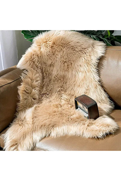 co arma Soft Faux Fur Home Rug White 70x120cm