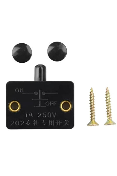 Maroces MR-187F KAPI LED DOLAP IŞIGI TERS KAPAK SWİCİ SIVA ÜSTÜ 1A 250VAC SİYAH