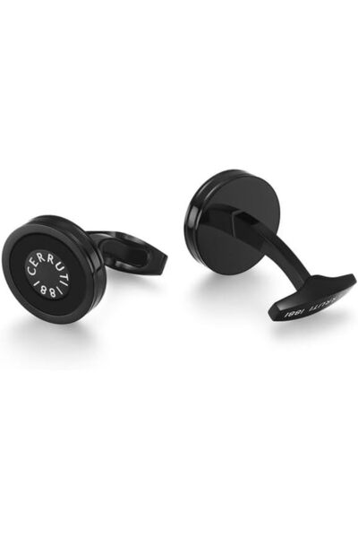 Cerruti 1881 Lorenzo Grey Stainless Steel Cufflink for Men