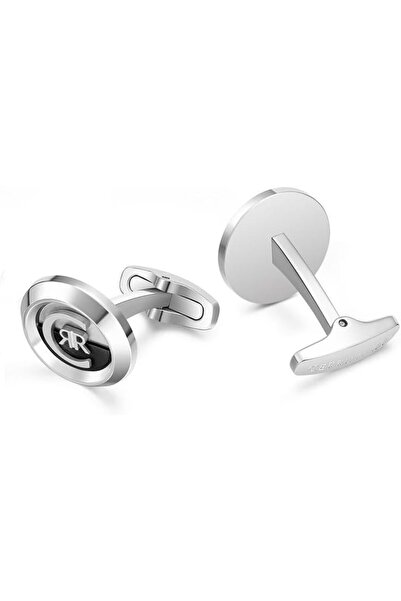 Cerruti 1881 Renato Silver and Black Cufflinks