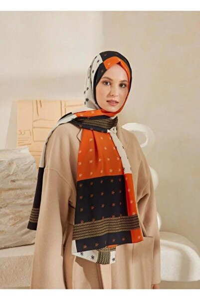 PİRAMİT CARDİON MEDİNE İPEĞİ ŞAL ASYA MODEL TURUNCU