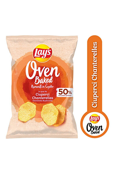 Lay's Chips Baked cu ciuperci chanterelles 105g