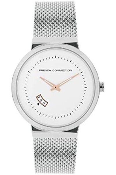 French Connection Analog Dial Men's Watch, Silver, Bracelet